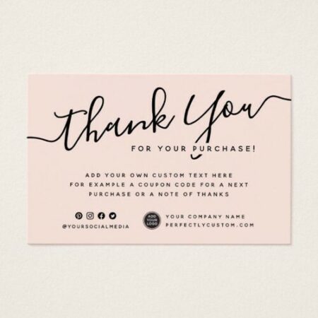 Professional Business Thank You Cards - Personalized Corporate Appreciation