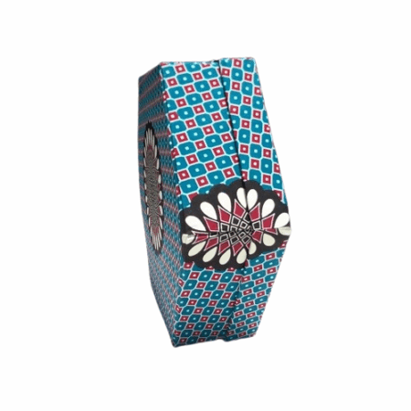 Hexagonal Pure Kitenge Ankara Gift Box – Unique Corporate Gift Packaging