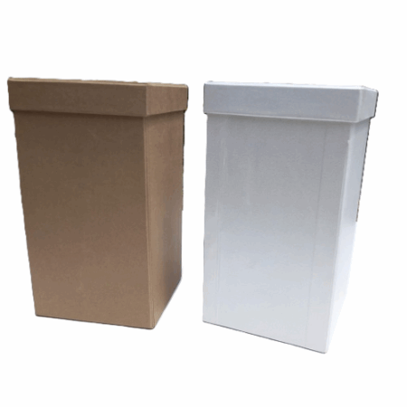 White Tall Gift Box with Smooth Cover (414114cm