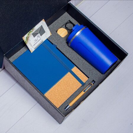 Wooden Bottom Smooth Diary & Strong Coffee Mug Insert Corporate Gift Set