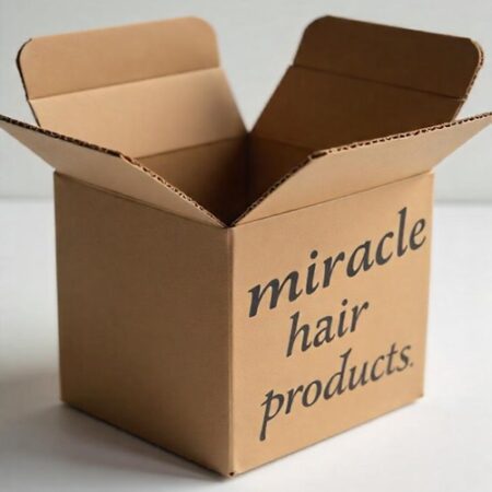 Branded Kraft Hair Products Packaging Shipping Boxes - Strong & Corrugated for Long-Distance Shipping