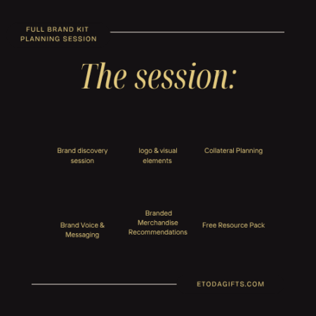Full Brand Kit Planning Session – Visual Identity & Brand Collateral Strategy (Online + Onsite Options)