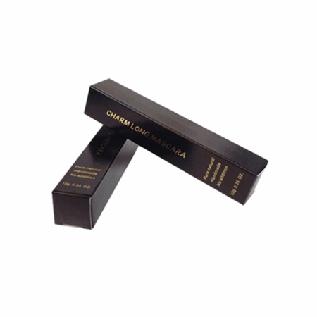 Black Cream Printed Cosmetic Box – Custom Logo Packaging for Small Businesses