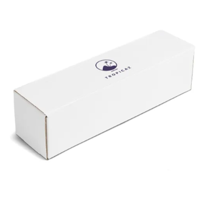 Blue Wine Gift Box – Simple Plain Mailer Style, Closed Packaging for Bottles