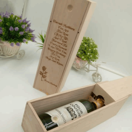 Wooden Wine Bottle Box – Elegant, Eco-Friendly Gift Packaging
